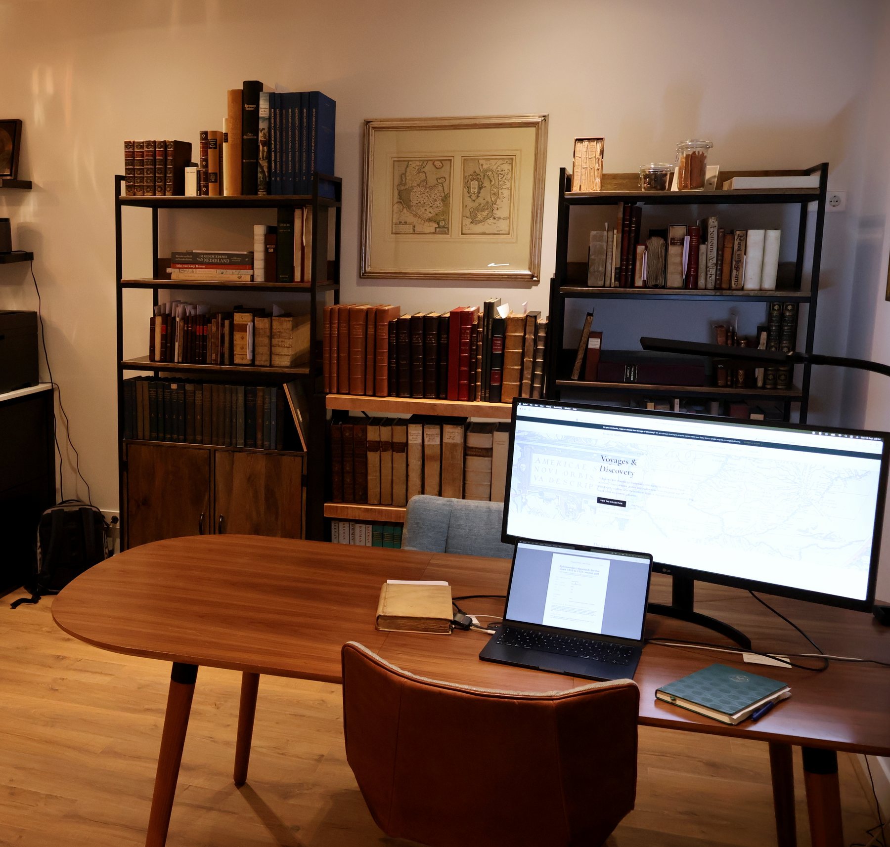The library and the working table