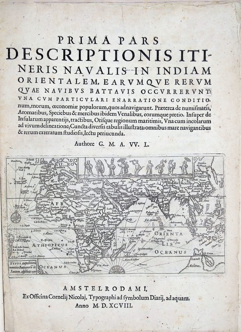 Prima pars descriptionis itineris navalis in Indiam Orientalem