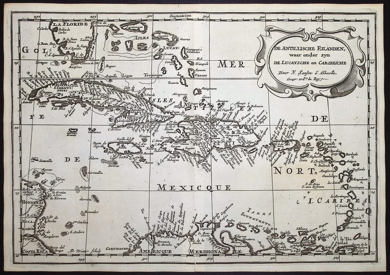 De Antillische Eilanden, waar onder zyn de Lucaysche en Caribesche (The West Indies)
