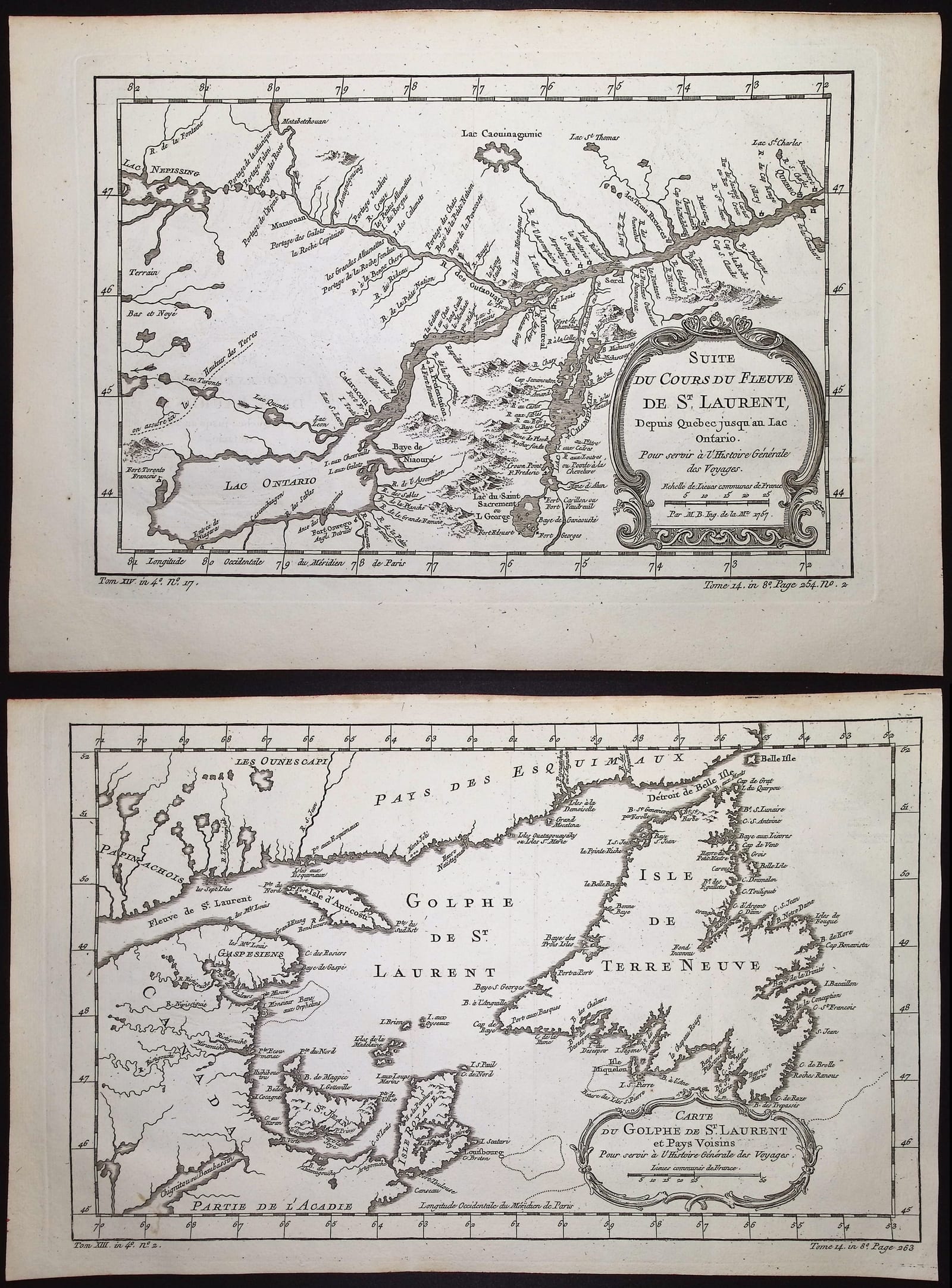 THREE MAPS OF THE SAINT LAWRENCE RIVER