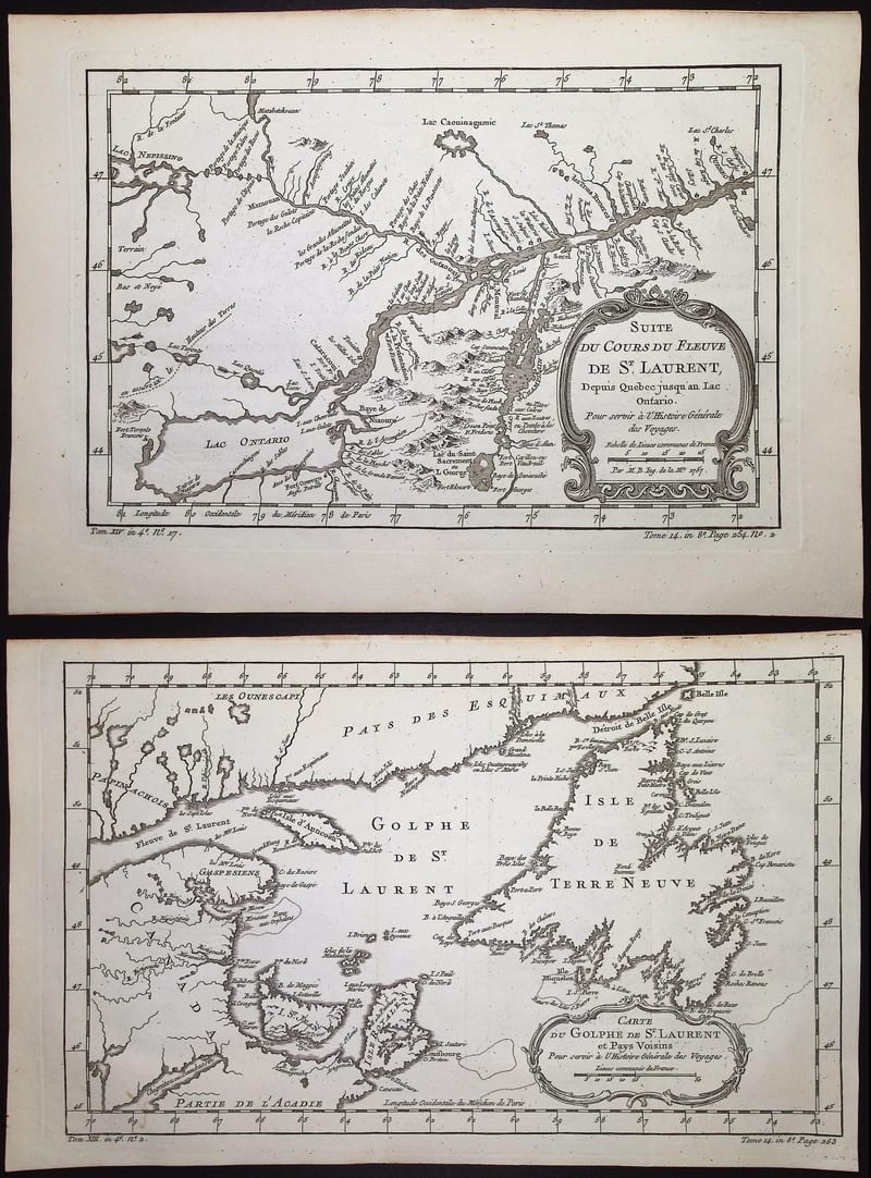 THREE MAPS OF THE SAINT LAWRENCE RIVER