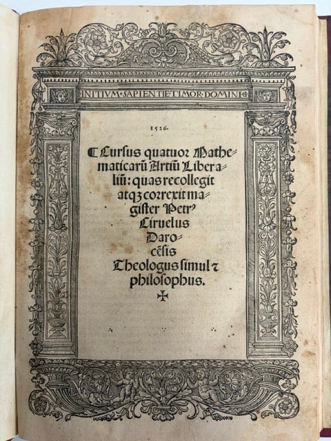 Cursus quattuor mathematicarum artium liberalium