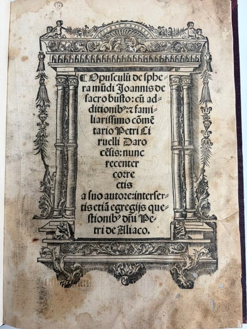 Opusculum de sphera mundi, cum commentario Petri Ciruelli