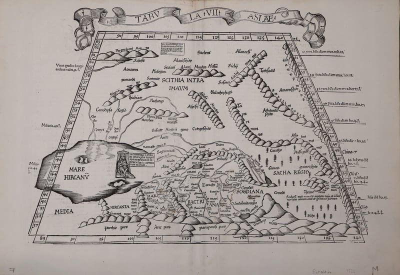Tabula VIII Asiae: Scythia extra Imaum Montem and Serica (Central Asia and the land of silk)