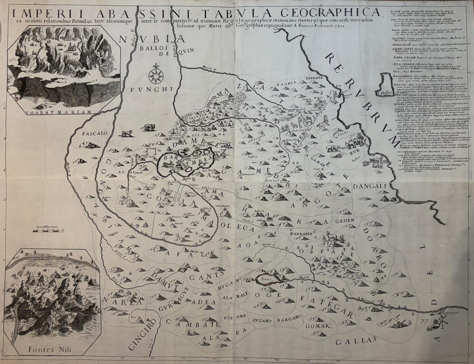 Imperii Abassini Tabula Geographica (Ethiopia)