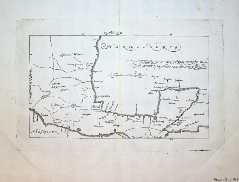 Descripcion del Destricto del Audiencia de Nueva España (The Audiencia of New Spain, Mexico)