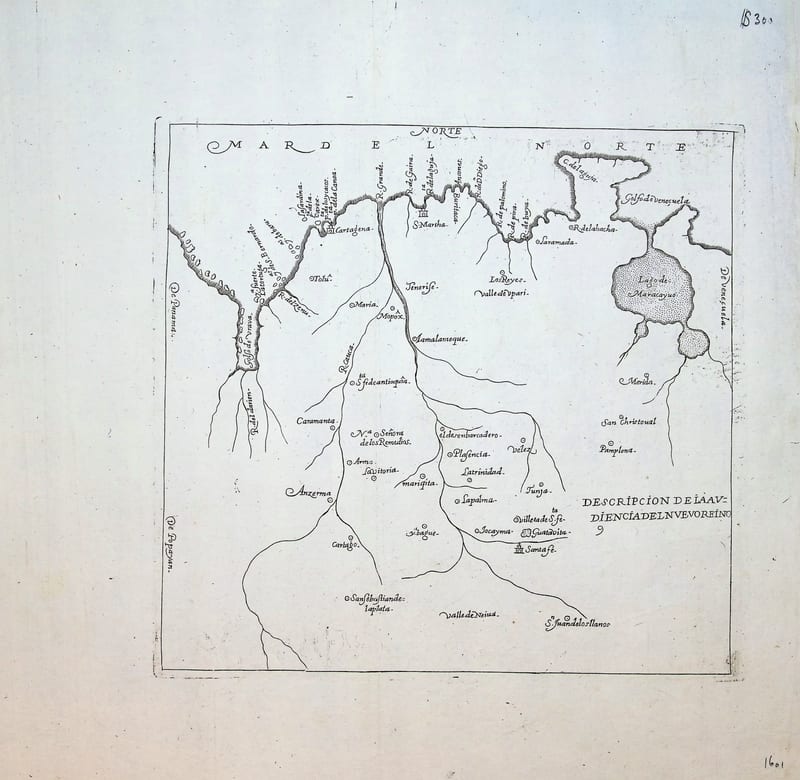 Descripcion del Audiencia del Nuevo Reino (The Audiencia of the New Kingdom of Granada, Colombia)