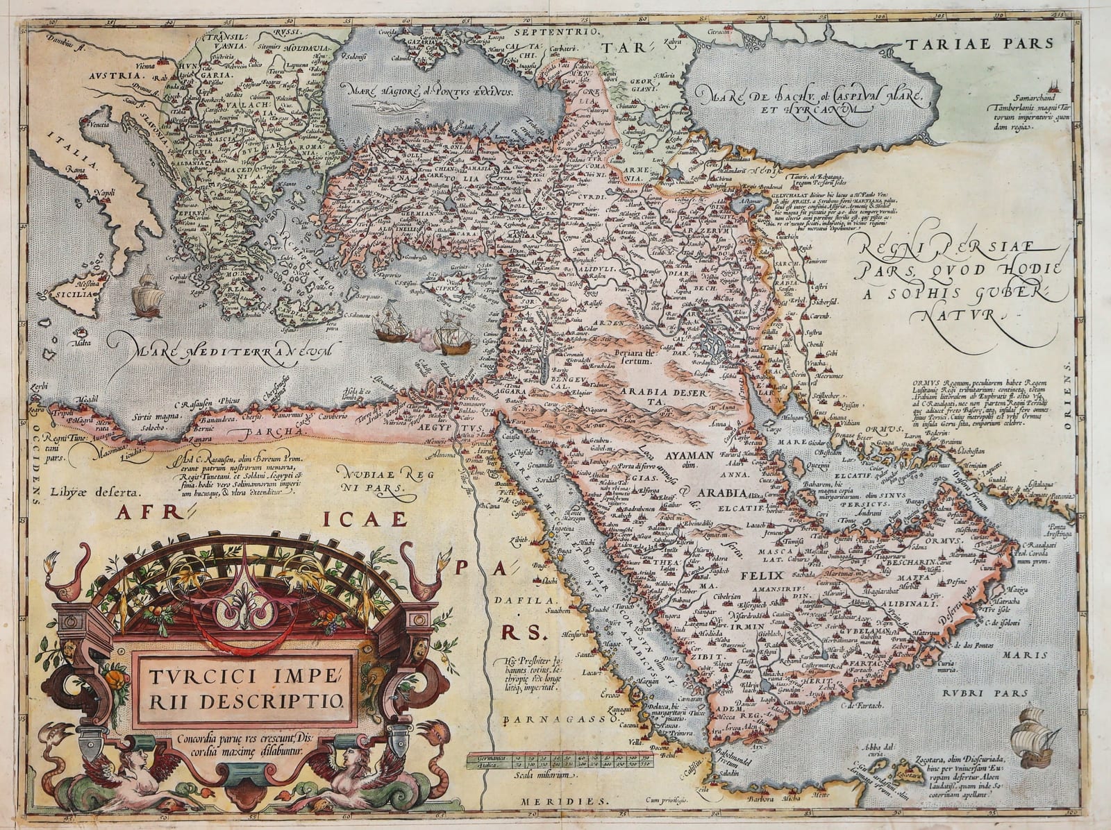 Turcici Imperii Descriptio (The Ottoman Empire), first plate