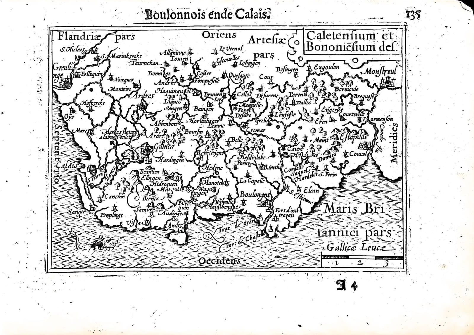 Caletensium et Bononiensium des. (Boulonnois ende Calais)