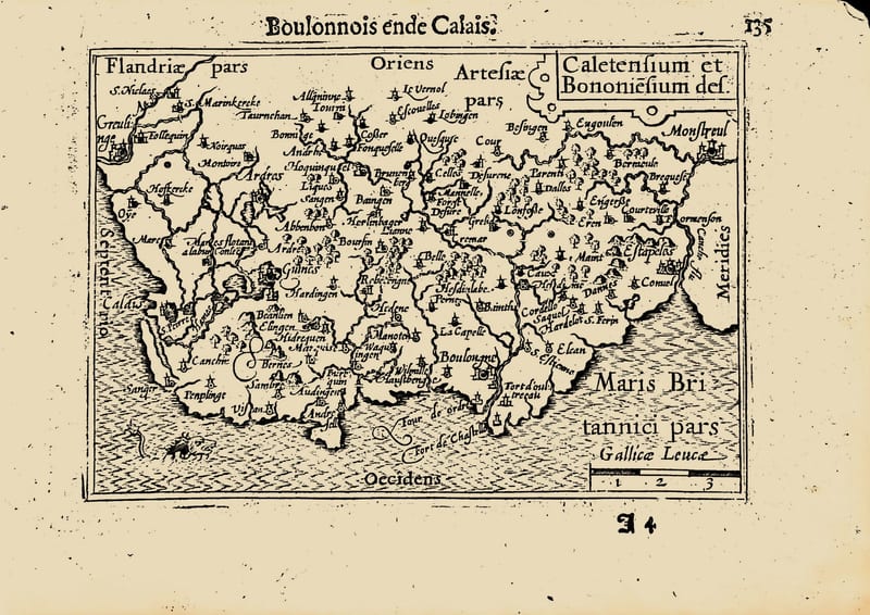 Caletensium et Bononiensium des. (Boulonnois ende Calais)