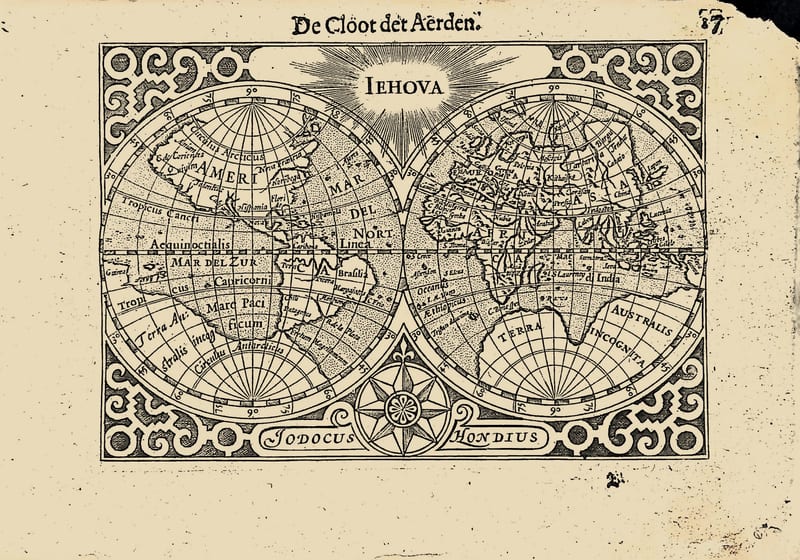 Iehova: De Cloot der Aerden (the world in two hemispheres)