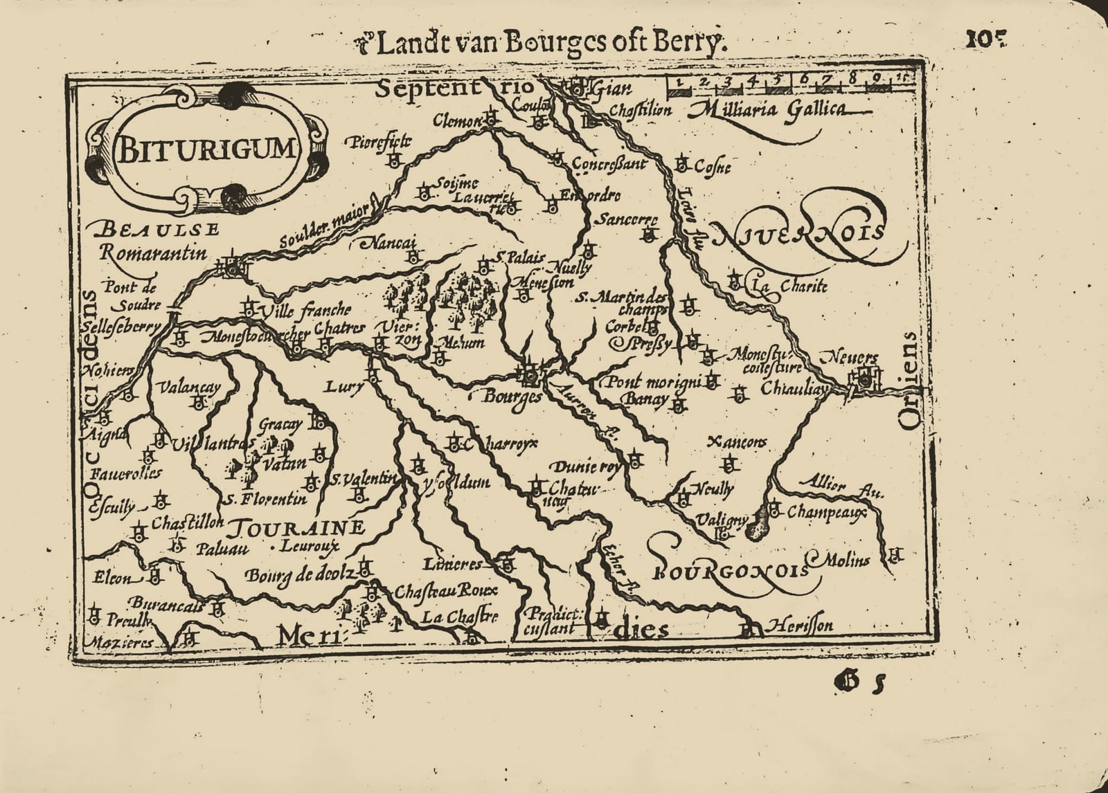 Biturigum (t'Landt van Bourges oft Berry, the Province of Berry)
