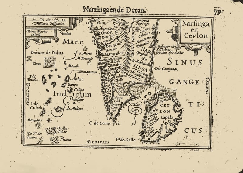 Narsinga et Ceylon (Narzinga ende Decan, South India and Ceylon)