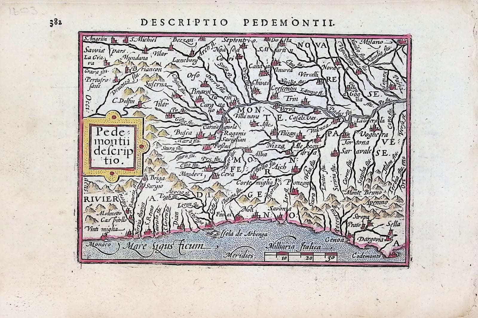 Pedemontii descriptio (Piedmont)