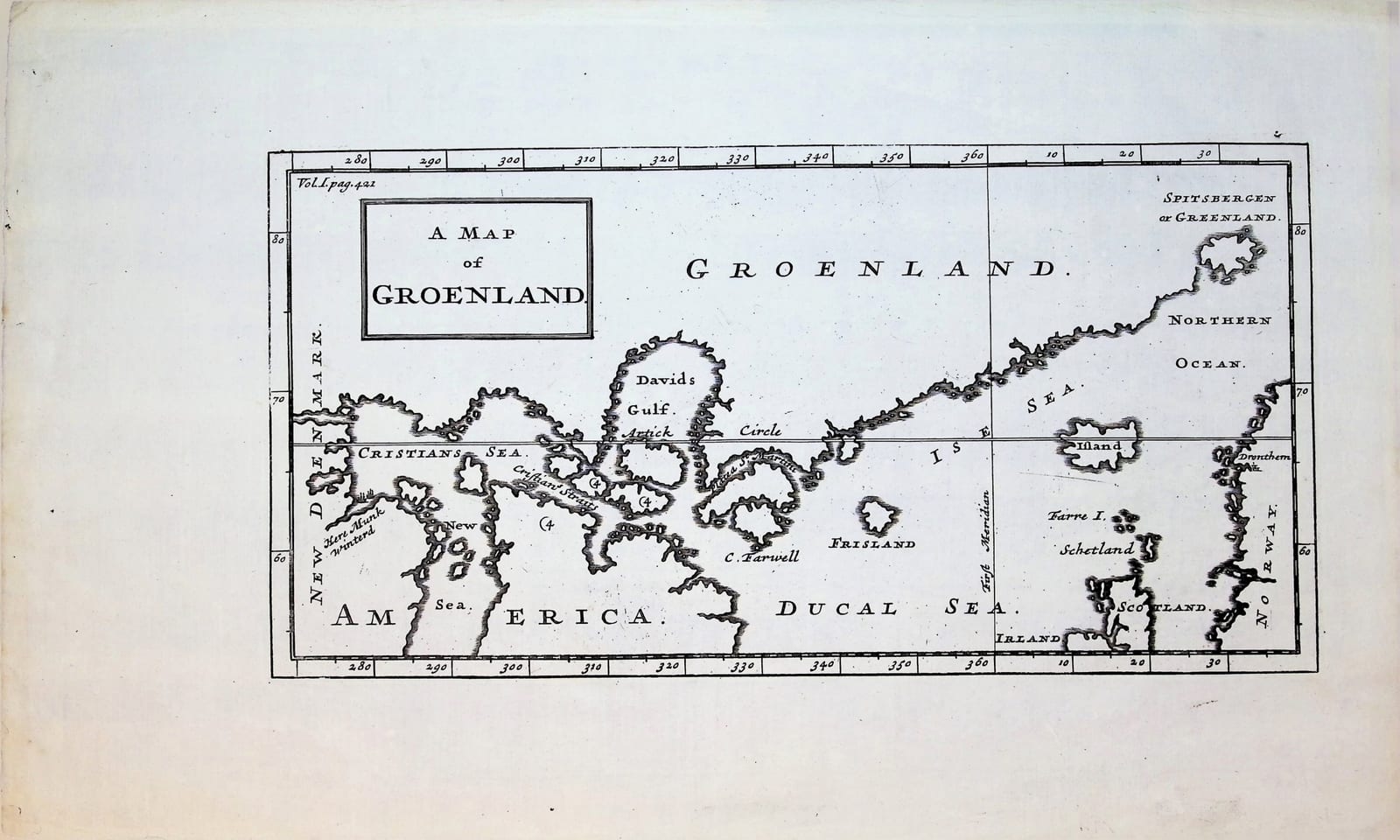 A Map of Groenland