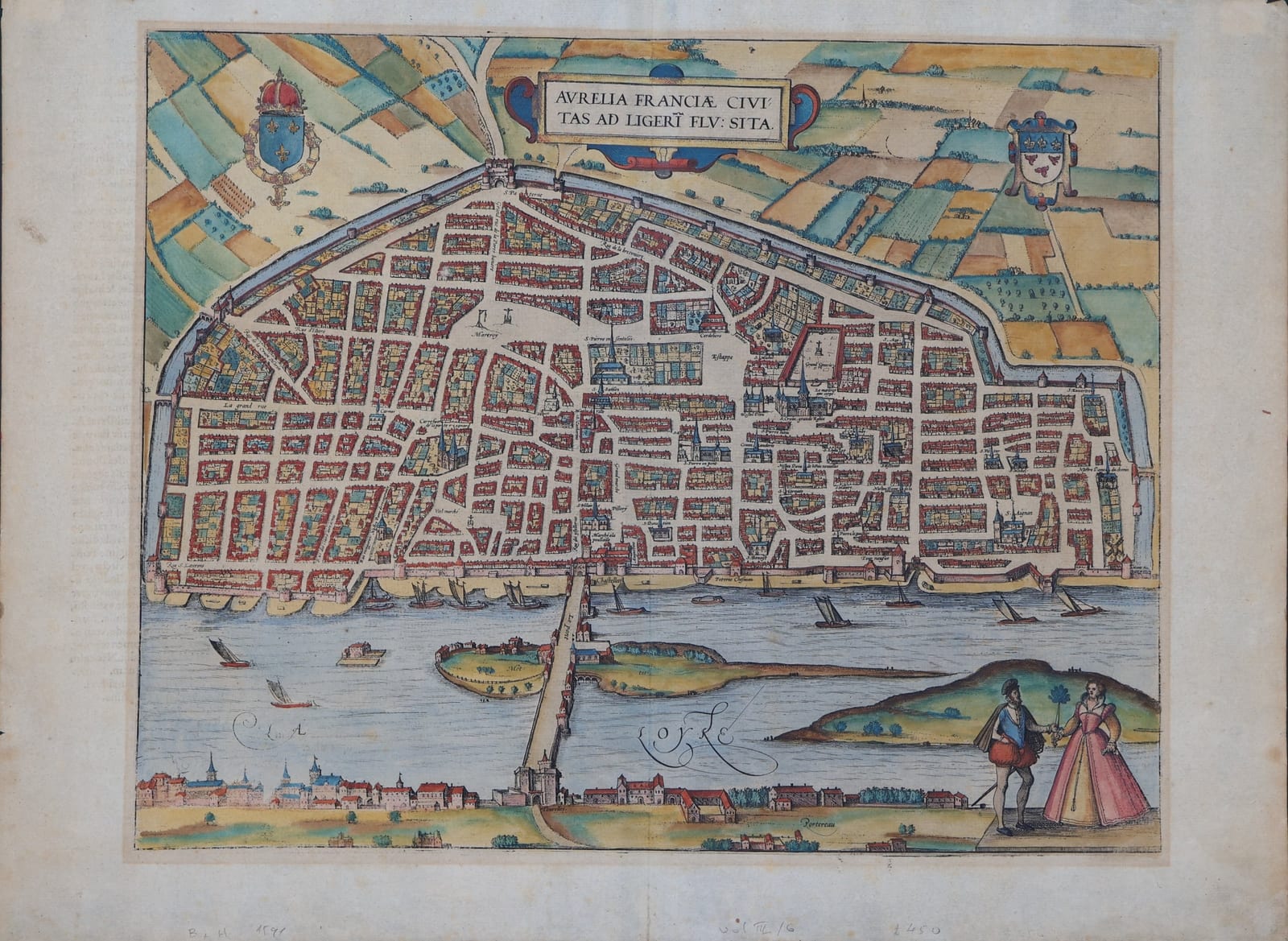 Aurelia Franciae civitas ad Ligeri flu: sita (Orléans)