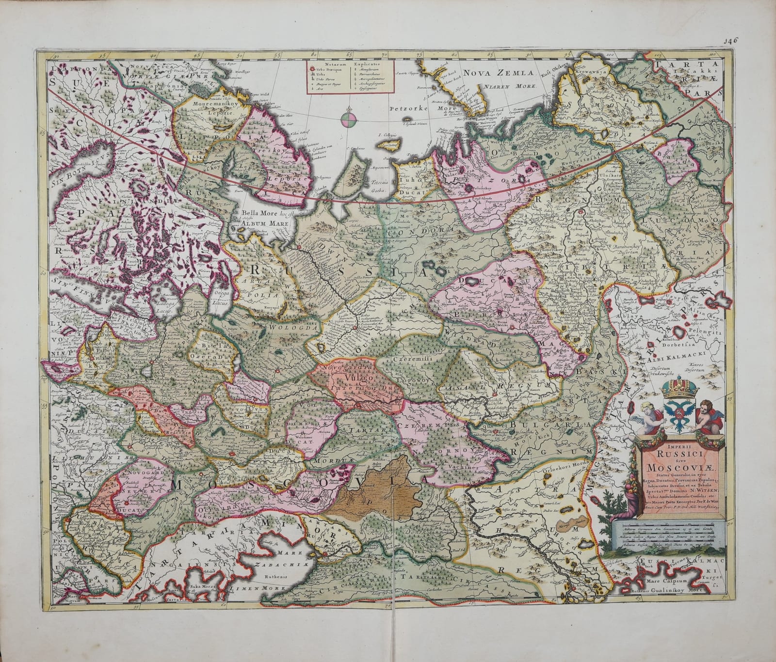 Imperii Russici sive Moscoviae status generalis, in ejus regna, ducatus, provincias, populosque subjacentes divisus, et ex tabula Spectat.mi Domini N. Witsen ... excerptus